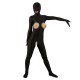 Catsuit unisexe ouverture bouche,poitrine et vagin noir