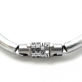 Collier d'esclave metal fermeture par combinaison taille S