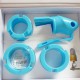 Cage de chasteté silicone Birdlocked bleue