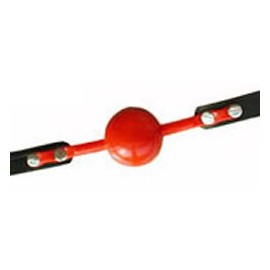 Ball gag silicon rouge