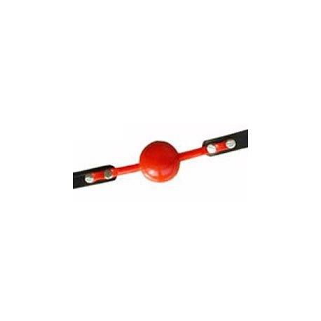 Ball gag silicon rouge