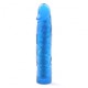 Dildo flexible couleur bleu 19 cm