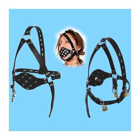 Harnais gag avec cadenas