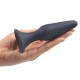 Plug anal noir basic en silicone de 12 cm