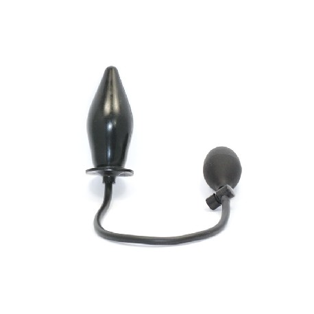 Plug anal gonflable noir