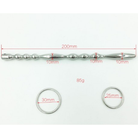 Sonde uretre en metal de dilatation de diametre 10mm