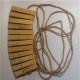 Kit bondage stimulation avec 12 pinces en bambou