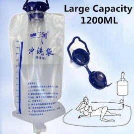 Poche à lavement anal ou vaginal grande capacité 1200 ml + 5 sondes