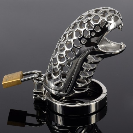 Cage de chasteté metal cobra