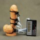 Electro sexe avec 4 anneaux de penis