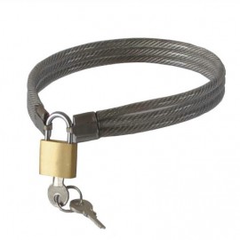 Collier de soumise tri-cable metal