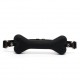 Bar gag bit gag Os noir en sillicone