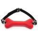 Bar gag bit gag Os rouge en sillicone