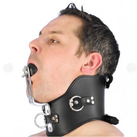 Collier minerve de soumission avec ball gag