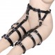 Ceinture harnais de bondage ajustable taille et jambes