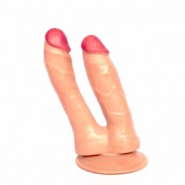 Double dildo réaliste 15 cm et 16 cm