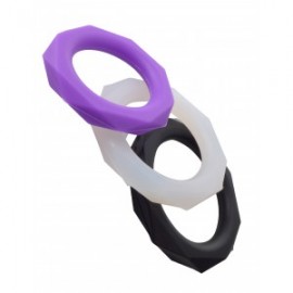 3 cockrings C-Ringz en silicone