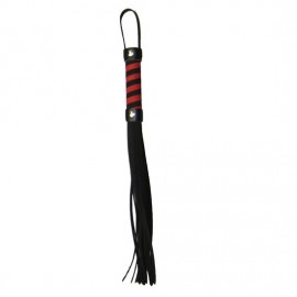 Martinet mini fouet premium noir et rouge