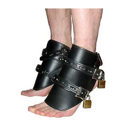 Sabots de poney en simili cuir noirs