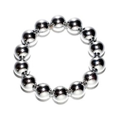 Cock Ring Ball en chrome 3 tailles