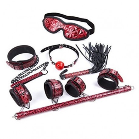 Kit soumission 8 pièces crocodile rouge