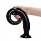 Plug anal ou gode flexible noir 30 cm x 3.3 cm