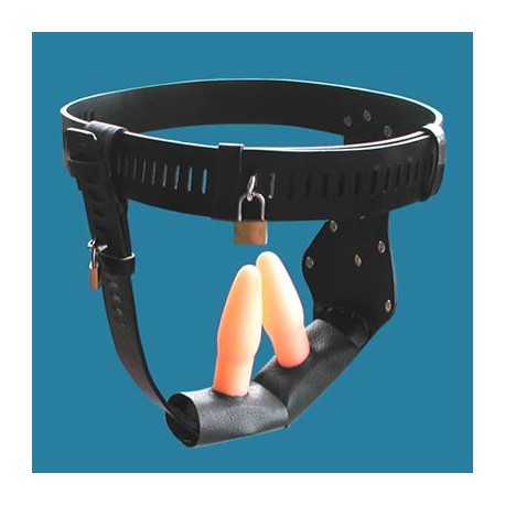 Ceinture de chasteté Relieving Nature plug anal et plug vagin