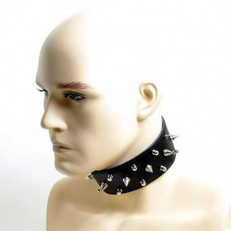 Collier fétish gothik punk à pointes