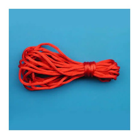 Corde de bondage rouge en soie