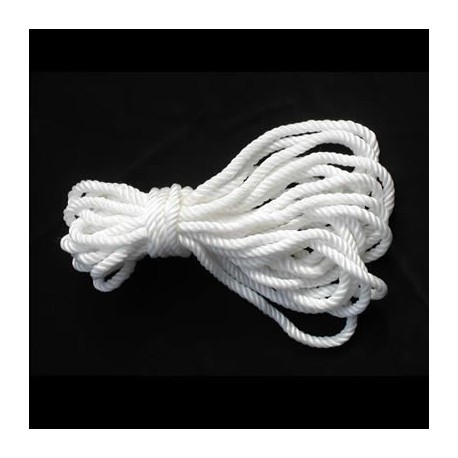 Corde de bondage blanc en soie