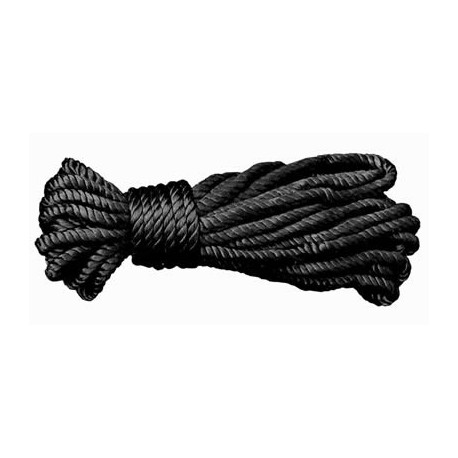 Corde de bondage noir en soie