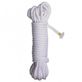 Corde de bondage en coton blanc
