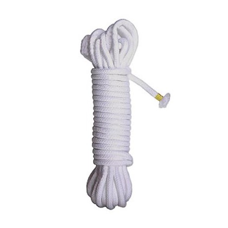 Corde de bondage en coton blanc