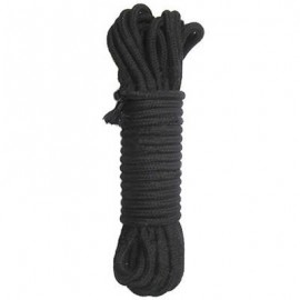Corde de bondage en coton noir