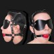 Harnais ball gag avec cache yeux