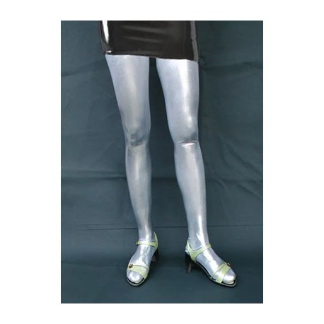 Bas shiny Lycra gris