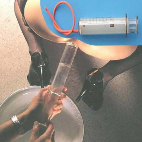 Glass Clyster Device with a Anal Pipe