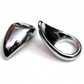Chrome Plated Teardrop Cock Ring