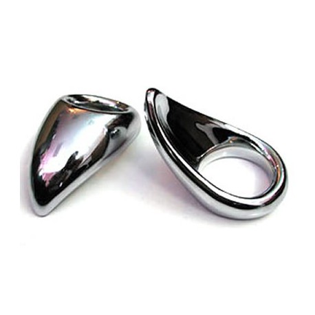 Chrome Plated Teardrop Cock Ring