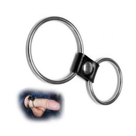 Double cock ring en métal