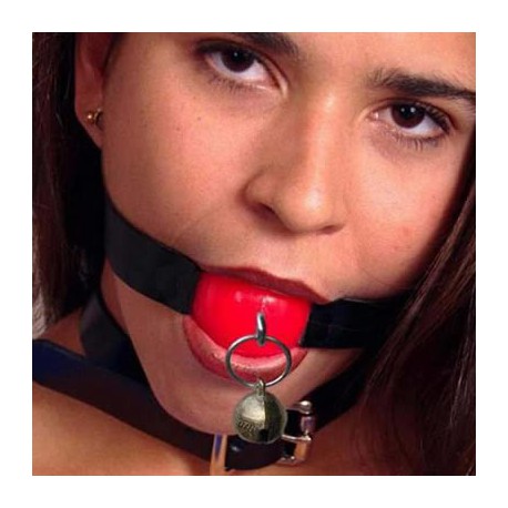 Ball gag rouge avec petite ball