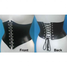 Corset sexy fétiche similicuir pour femme