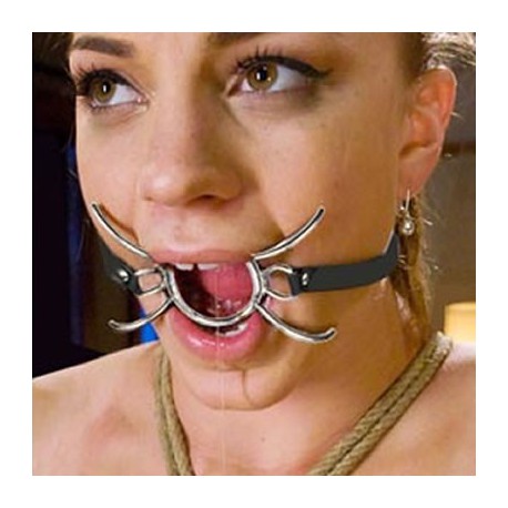 Ring gag métal spider 2