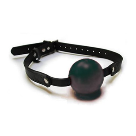 Ball gag noir gros diamètre soft