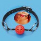 Ball gag costumes Strap rouge